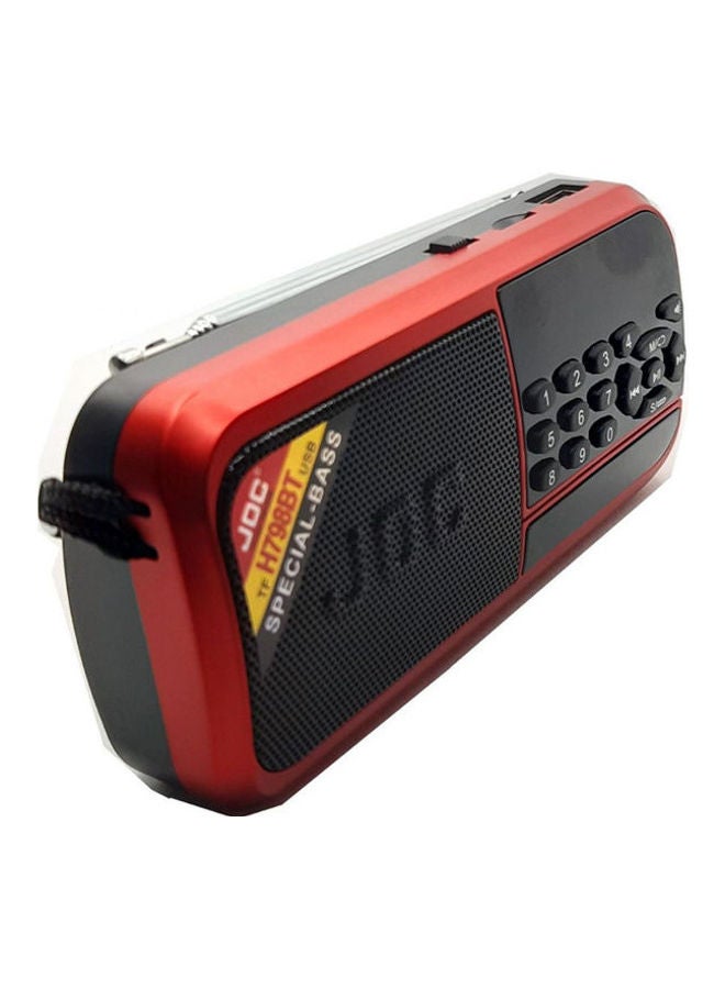 Joc Radio Bluetooth Portable-Fm-Usb-Card Memory 2725604733922 Red-Black - Image 3