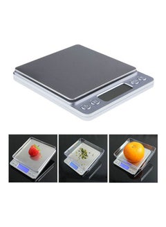 Mini Precision Digital Gram Jewelry Scale 2000G X 0.1G Lcd Display Silver 13x3x16cm