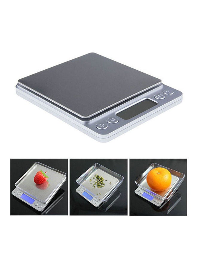 Generic - Mini Precision Digital Gram Jewelry Scale 2000G X 0.1G Lcd Display Silver 13x3x16cm - Image 1
