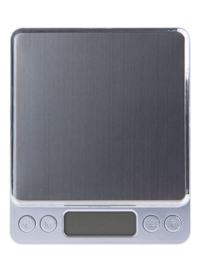 Generic - Mini Precision Digital Gram Jewelry Scale 2000G X 0.1G Lcd Display Silver 13x3x16cm - Image 1