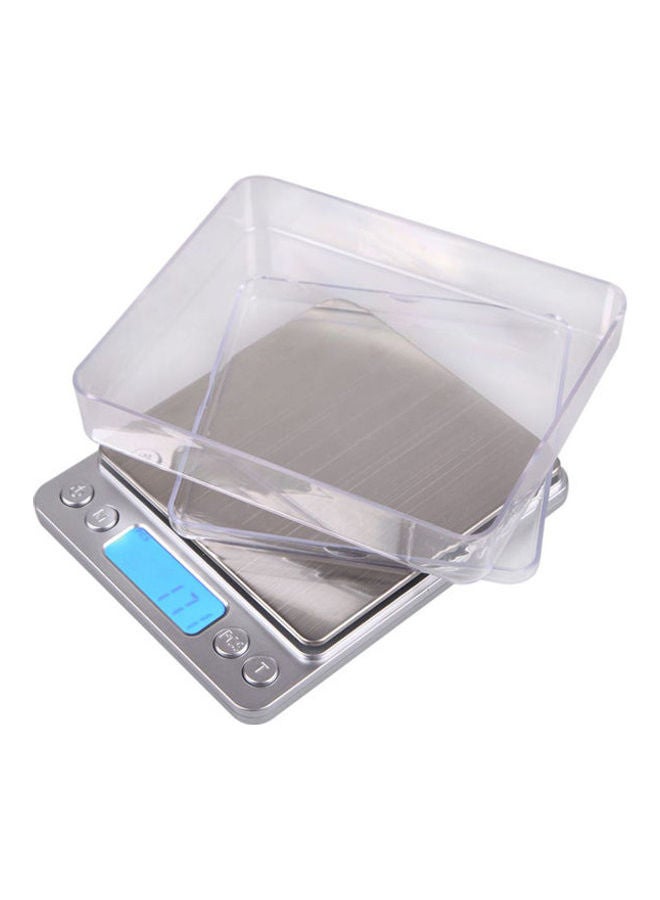 Generic - Mini Precision Digital Gram Jewelry Scale 2000G X 0.1G Lcd Display Silver 13x3x16cm - Image 1