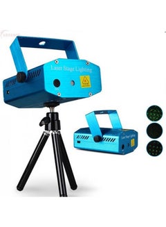 Mini Laser Stage Light 4 Patterns Blue 12.6x8x11.6cm