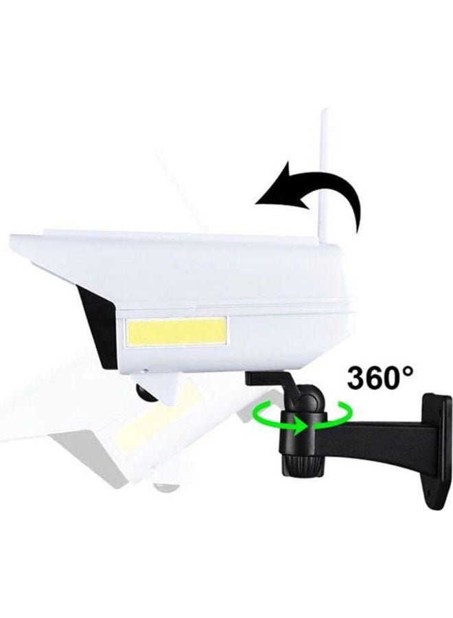 مصباح كشاف على شكل كاميرا يعمل بالطاقة الشمسية أبيض 11.5x9.6x19.8سم - Image 2
