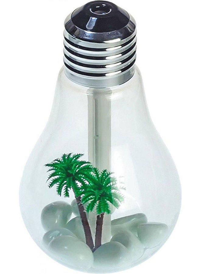 Generic - 400Ml Bulb Humidifier 10 And Hours Use Colorful Usb Mini Desktop Led Night Lights Automatic Shut-Off Clear 122grams - Image 1