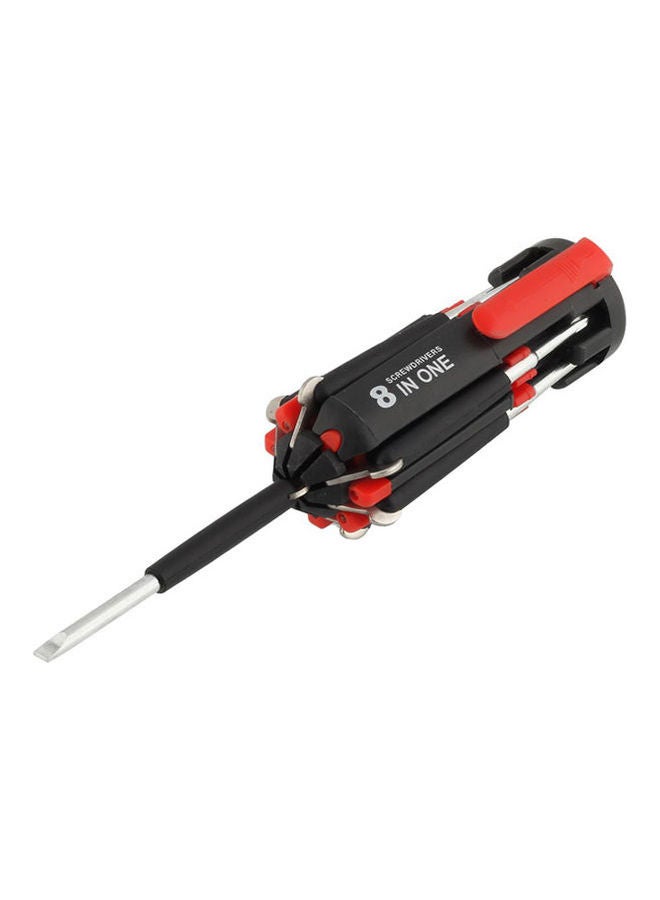 8 In 1 Multi-End Screwdriver Black 1x2.6x12.2cm  - Image 2