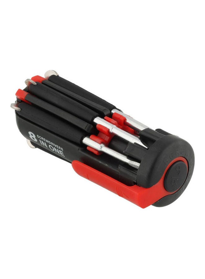 8 In 1 Multi-End Screwdriver Black 1x2.6x12.2cm  - Image 3