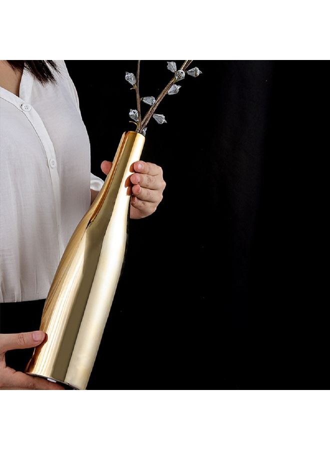 Sharpdo - Nordic Style Ceramic Golden Vase Gold 34*9*8cm - Image 1