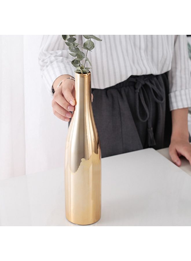 Sharpdo - Nordic Style Ceramic Golden Vase Gold 34*9*8cm - Image 1