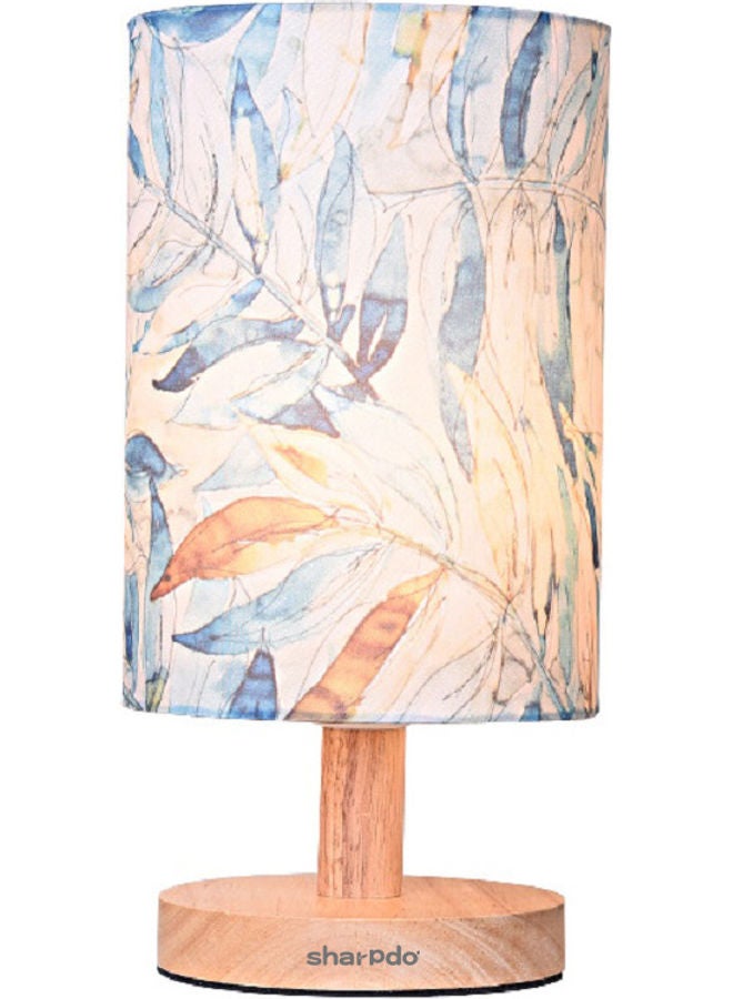 Sharpdo - Wooden Base Autumn Maple LED Table Lamp Multicolour 27x14x14cm - Image 1