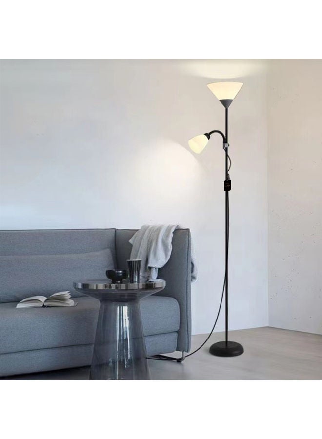 Sharpdo Simple Design Double-Headed Floor Lamp black 170x23x23cm - Image 4
