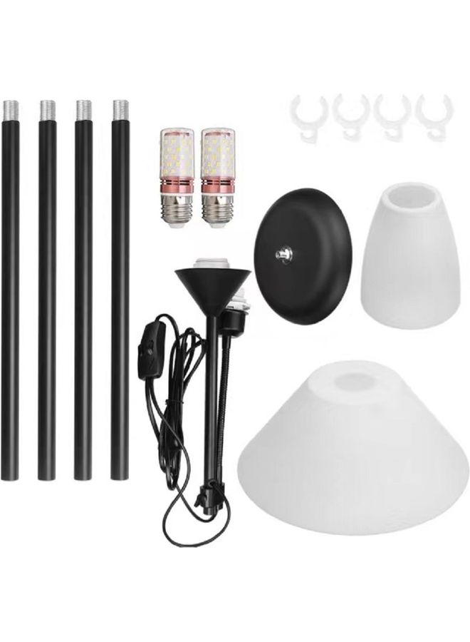 Sharpdo Simple Design Double-Headed Floor Lamp black 170x23x23cm - Image 5