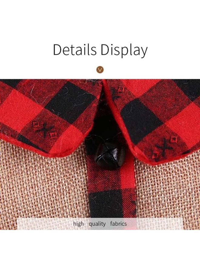 بي جي إم طقم زجاجات مشروبات للزينة مصنوعة من الكتان مزودة بطية صدر مكون من 3 قطع متعدد الألوان - Image 4