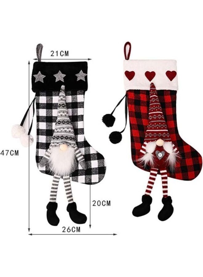 BGM Hanging Feet Faceless Doll Socks Decoration Gift Bag Multicolour - Image 3