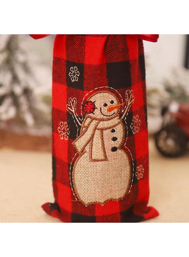 بي جي إم طقم مكون من حقيبتي رقبة من القماش القطني المطرز والفرو متعدد الألوان - Image 4