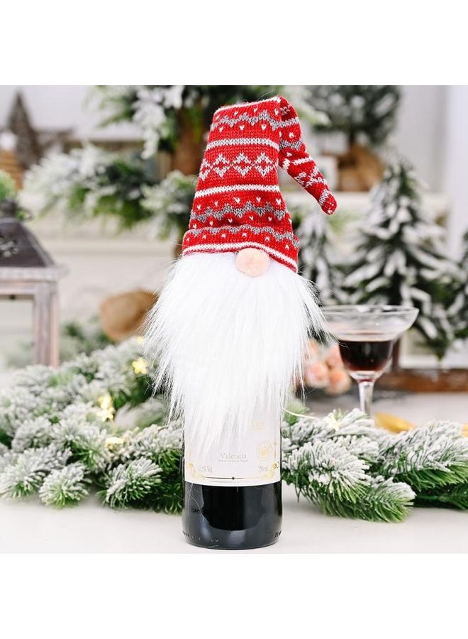 بي جي إم طقم  قبعات محبوكة للزينة بتصميم رجل عجوز من 6 قطع متعدد الألوان - Image 1