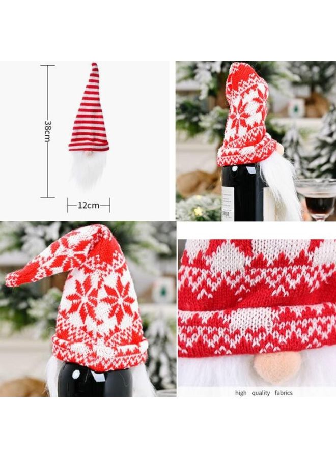 بي جي إم طقم  قبعات محبوكة للزينة بتصميم رجل عجوز من 6 قطع متعدد الألوان - Image 3