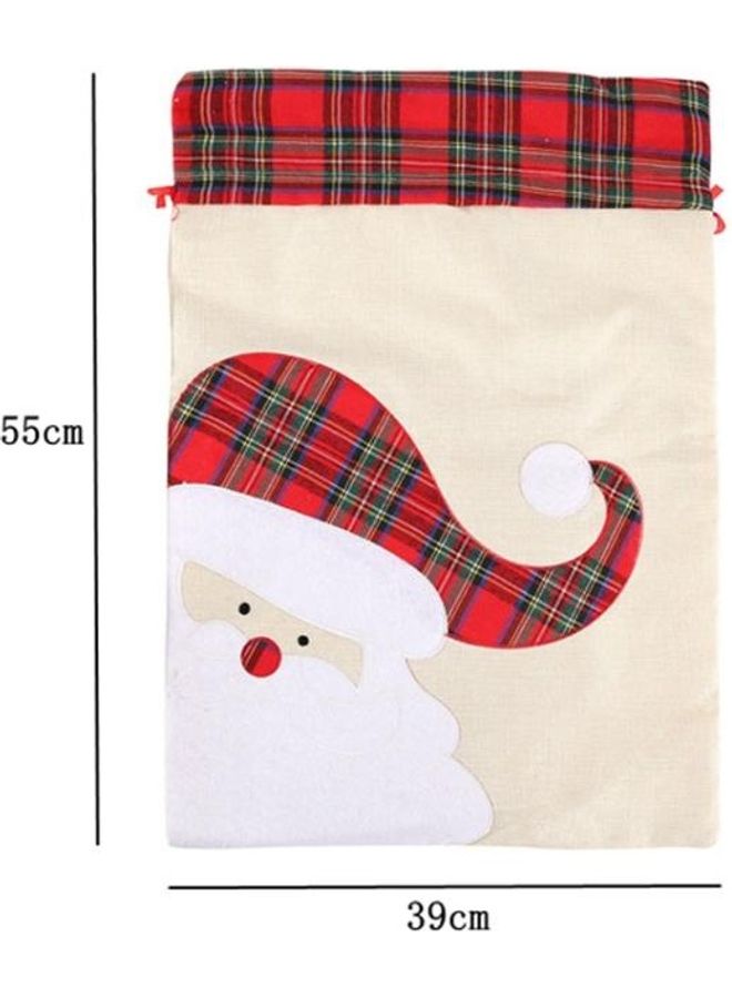 BGM 2-Piece Linen Tote Drawstring Pocket Decoration Bag Multicolour  - Image 3