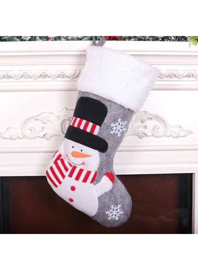 BGM Decorations Large Felt Stocking Gift Bag Pendant Multicolour - Image 1