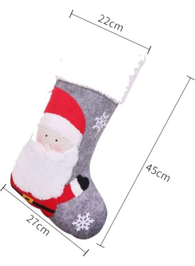 BGM Decorations Large Felt Stocking Gift Bag Pendant Multicolour - Image 3