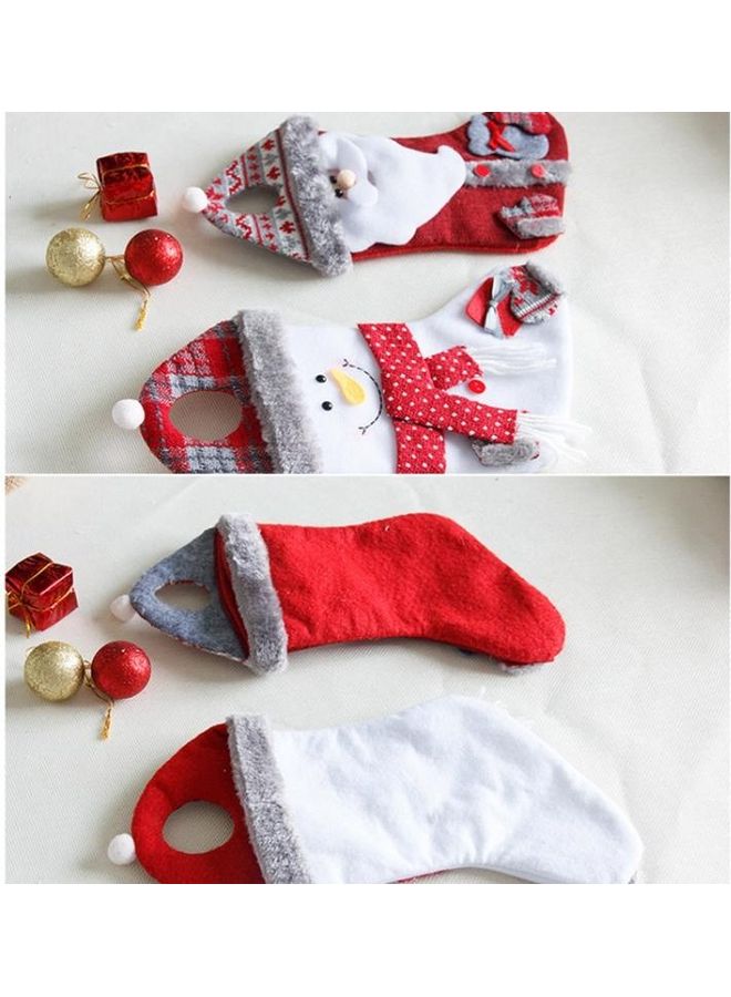 BGM 2-Piece Medium Stocking Candy Bag Stocking Pendant Multicolour - Image 4