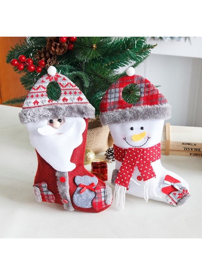 BGM 2-Piece Medium Stocking Candy Bag Stocking Pendant Multicolour - Image 5