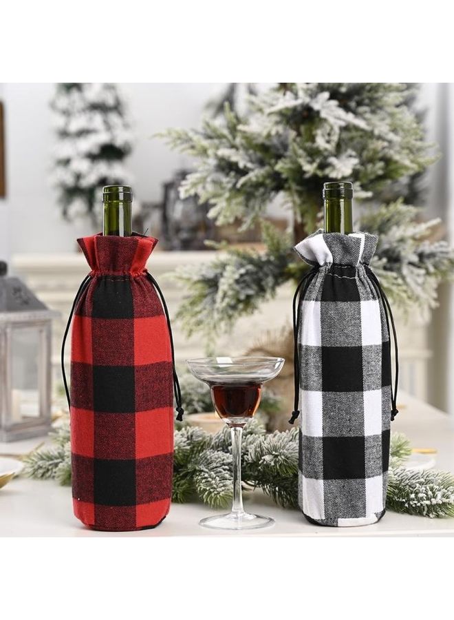 بي جي إم مجموعة من 5 أغطية لزجاجات الزينة بتصميم شبكي متعدد الألوان - Image 4