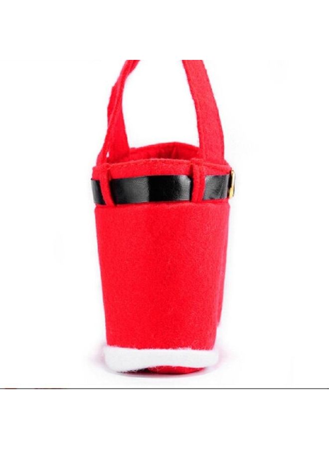 بي جي إم حقيبة لزجاجات المشروبات  بتصميم سروال وحمالات للزينة أحمر - Image 3