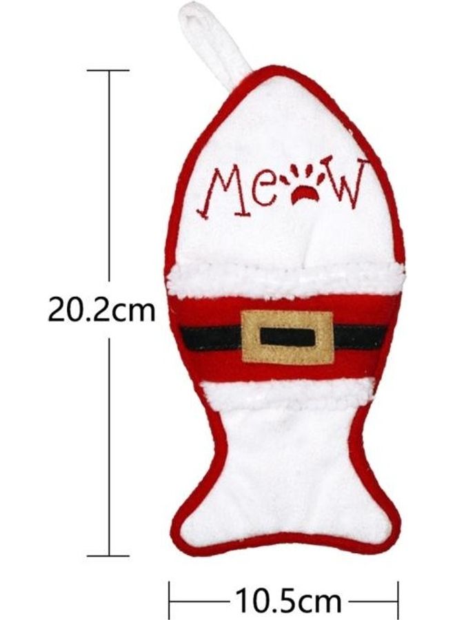2-Piece Multi-function Fish Shape Sock Knife Fork Sleeve Tree Pendant Decoration Bag Multicolour