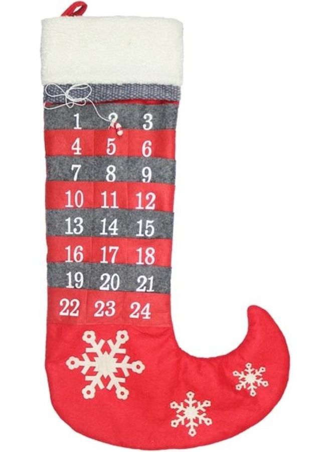 BGM 2-Piece Countdown Calendar Sock Decoration Pendant Multicolour - Image 2