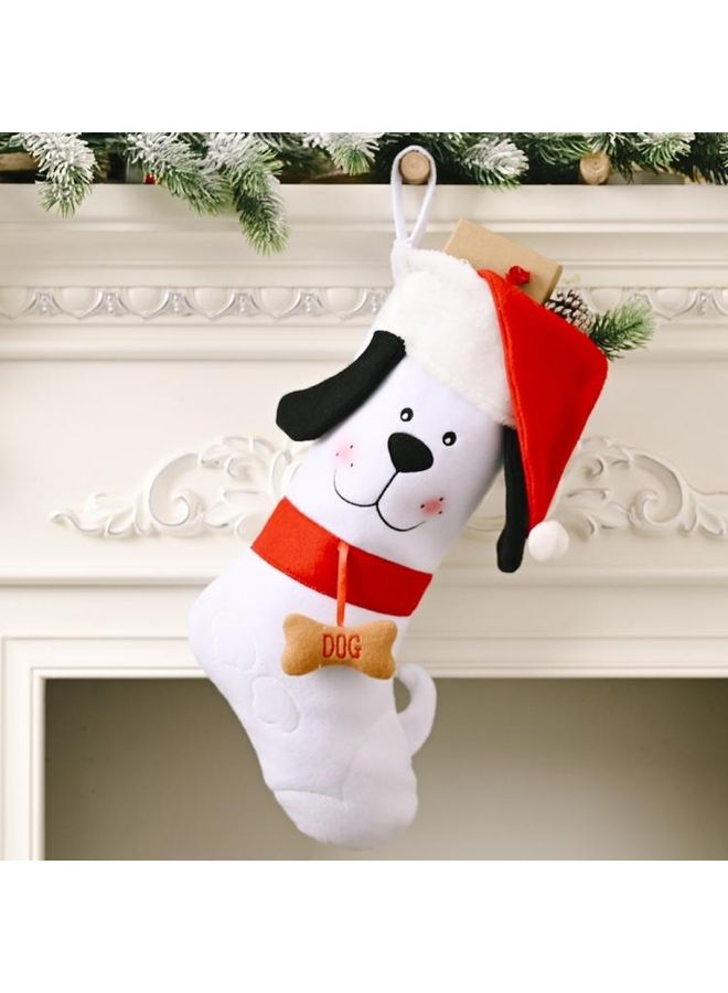 BGM Decorations Dog Bone Pet Socks Gift Bag Multicolour - Image 1