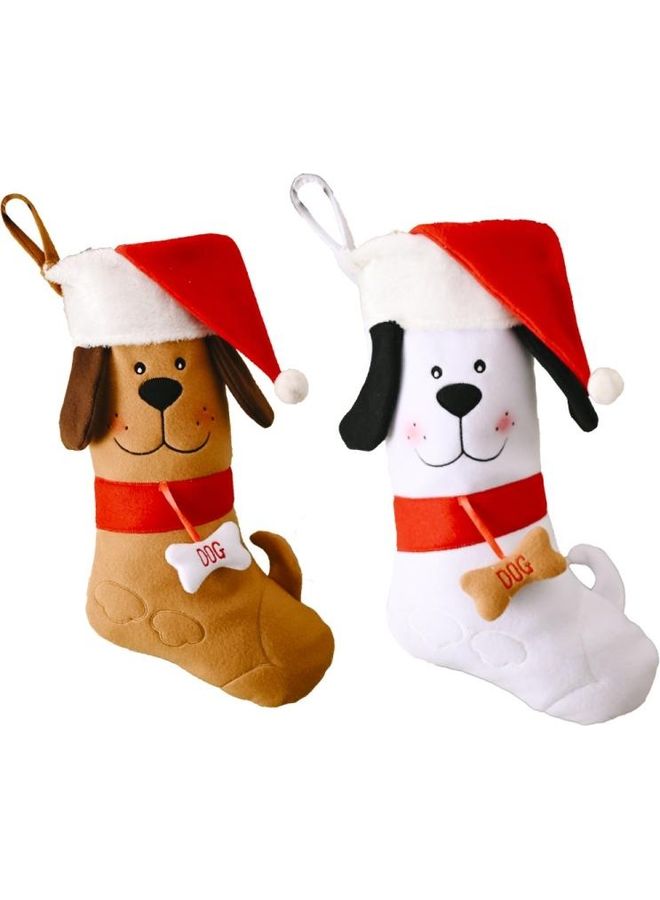 BGM Decorations Dog Bone Pet Socks Gift Bag Multicolour - Image 2