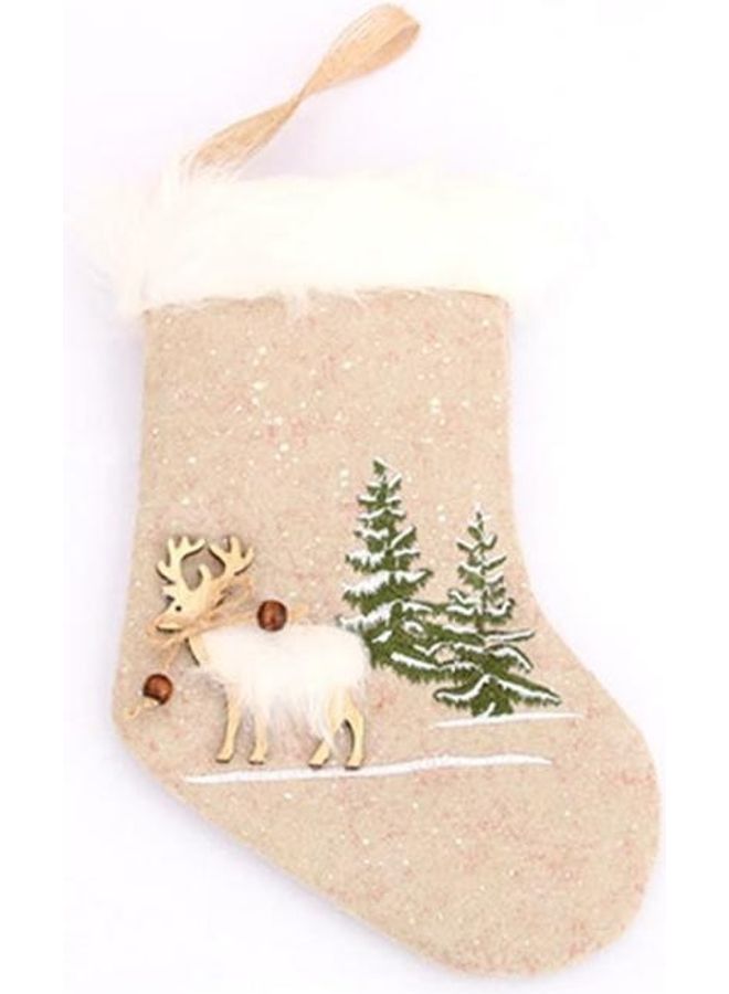 BGM Burlap Socks Gloves Tree Pendant Gift Bag Multicolour - Image 2