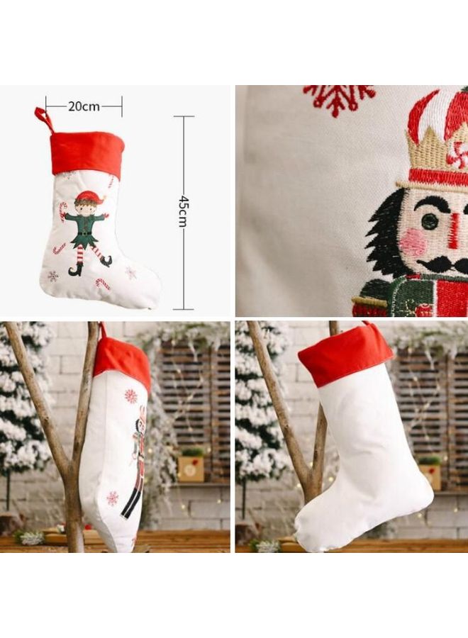 Decorations Snowflake Socks Gift Bag Multicolour