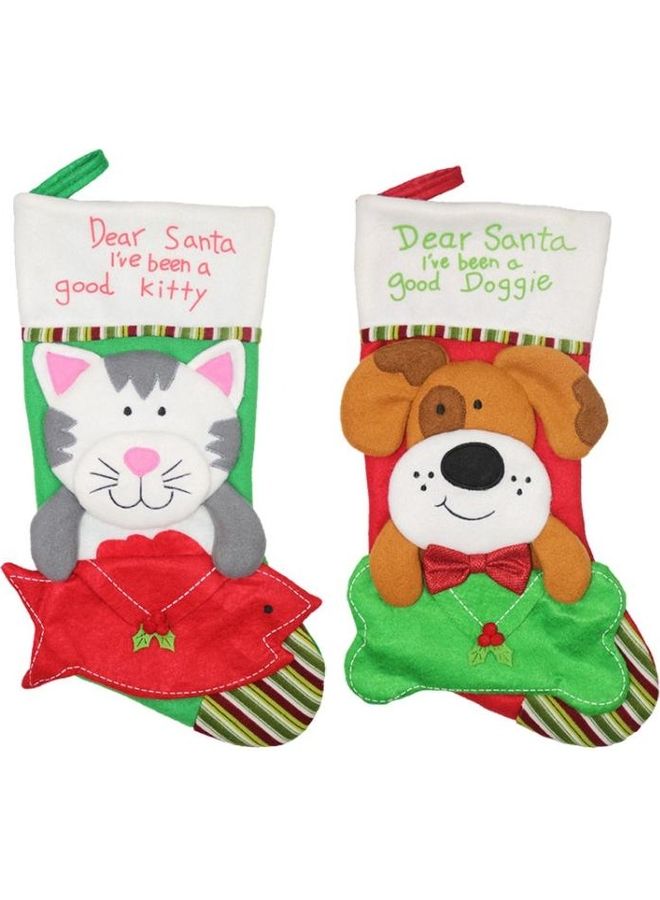 BGM Ornaments Dog Cat Envelope Socks Tree Decorations Gift Bag Multicolour - Image 4