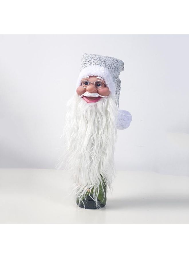 BGM 2-Piece Silicone Santa Claus Head Red Wine Set Multicolour - Image 1