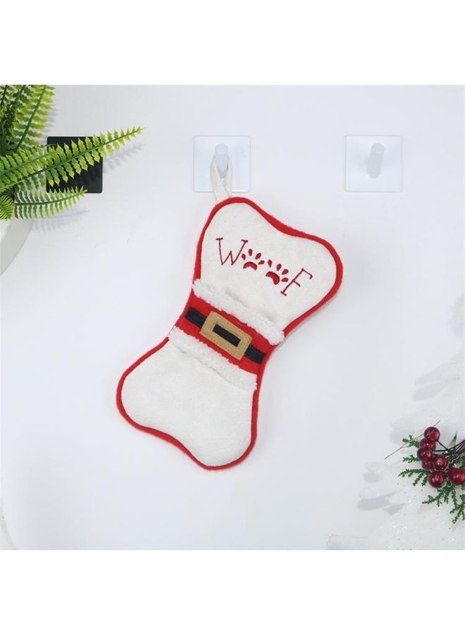 BGM 2-Piece Multi-function Bone Shape Sock Knife Fork Sleeve Tree Pendant Decoration Bag Multicolour - Image 4