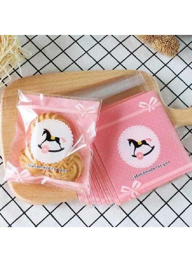 BGM 10-Piece Self Sealing Plastic Candy Cookies Pouches Gift Bag Multicolour - Image 1