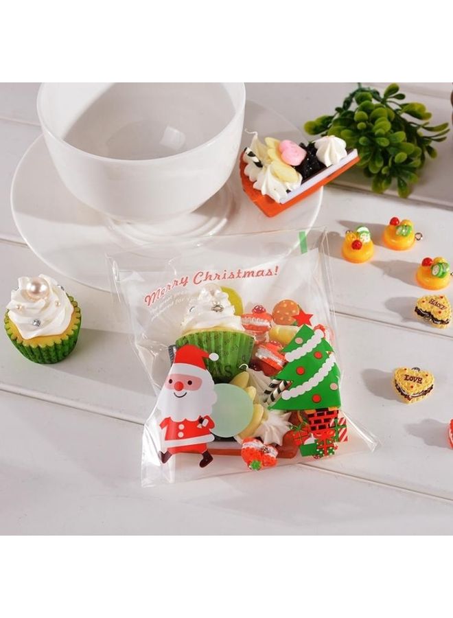 BGM 10-Piece Self Sealing Plastic Candy Cookies Pouches Gift Bag Multicolour - Image 2