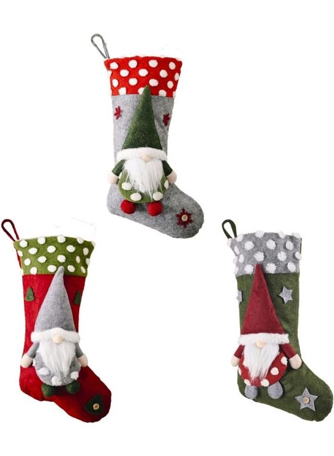 BGM Socks Shape Christmas Decorative Ornament Multicolour - Image 2