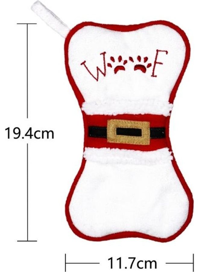 2-Piece Multifunction Bone Shape Sock Knife Fork Sleeve Tree Pendant Decoration Multicolour
