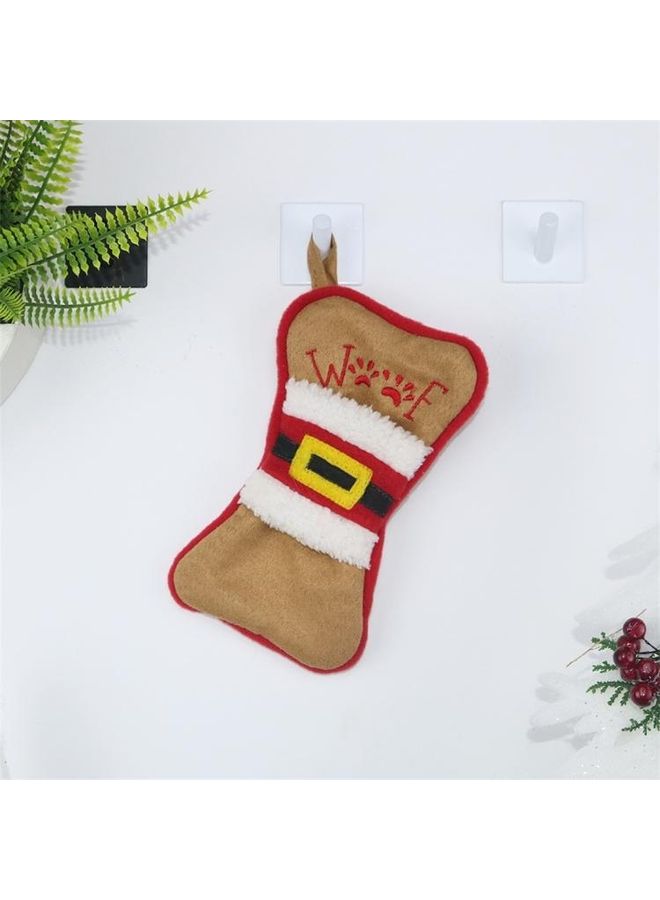 2-Piece Multifunction Bone Shape Sock Knife Fork Sleeve Tree Pendant Decoration Multicolour