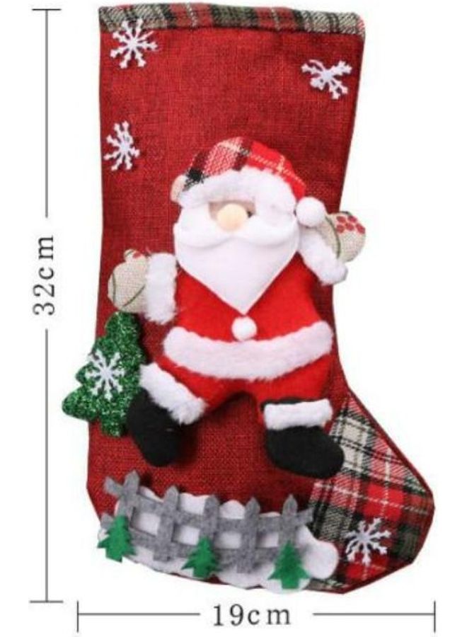 BGM 4-Piece Socks Shape Christmas Decorative Ornament Multicolour - Image 3