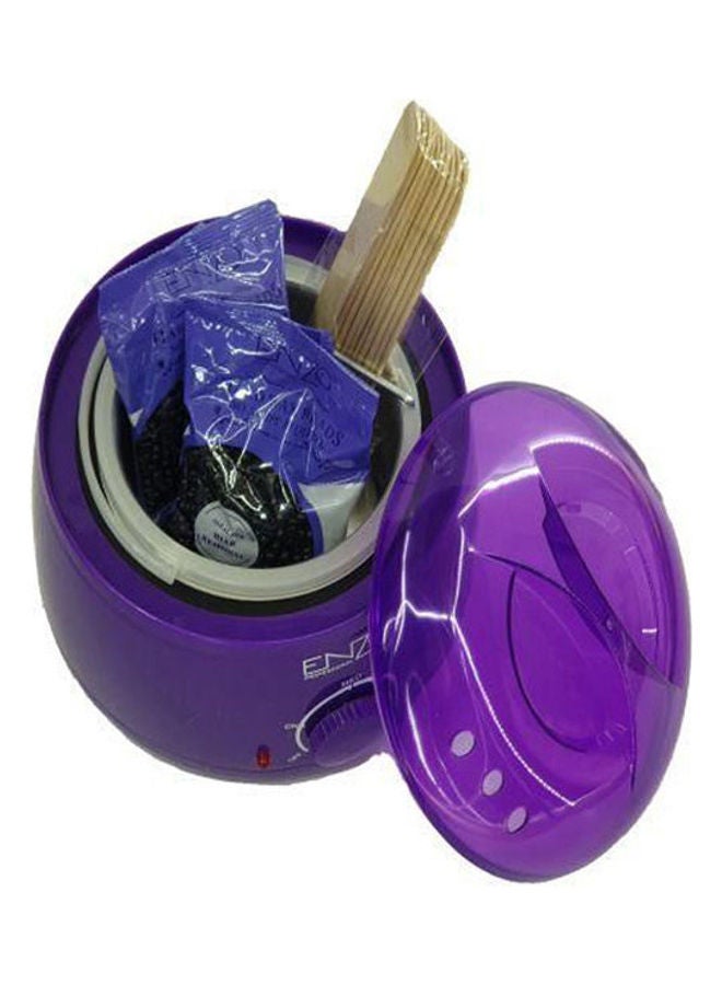 ENZO Wax Device Heater Hair Removal Wax Bean Machine 4 In 1 Purple 15x20x21cm  - Image 3