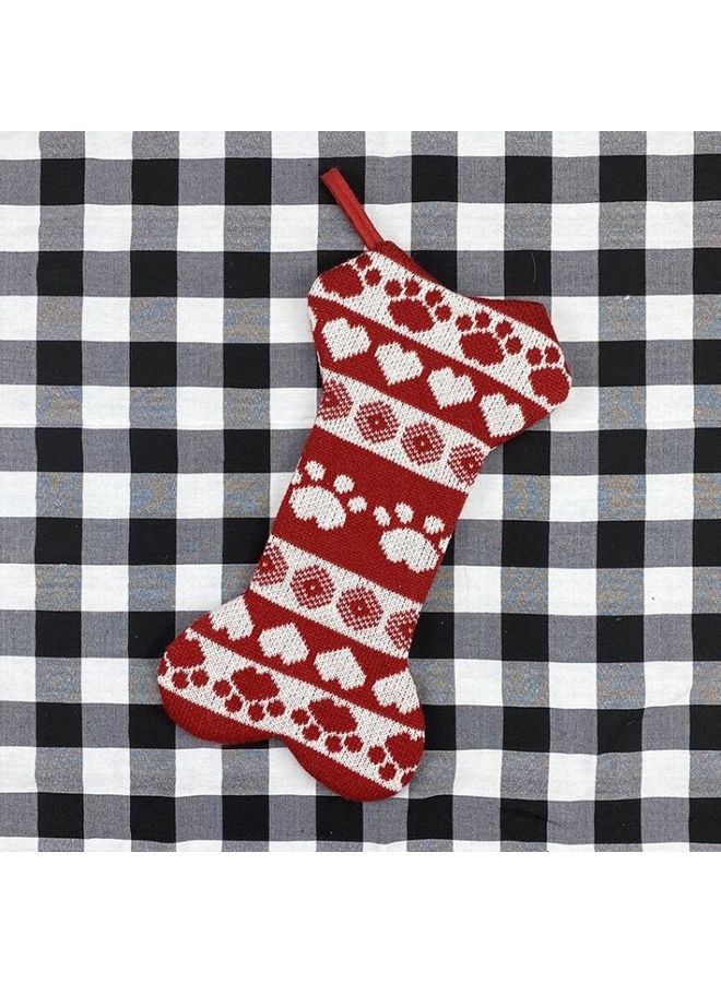 بي جي إم حقيبة هدايا مزينة بدلاية بتصميم جوارب على شكل عظمة متعدد الألوان - Image 2