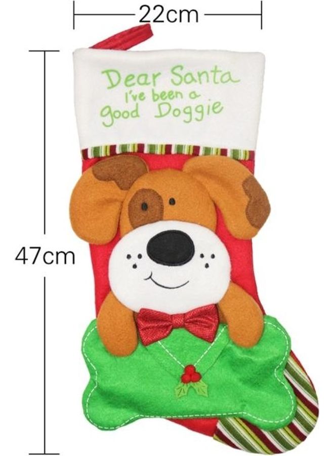BGM 2-Piece Dog Pattern Christmas Decorative Hanging Pendant Multicolour - Image 3