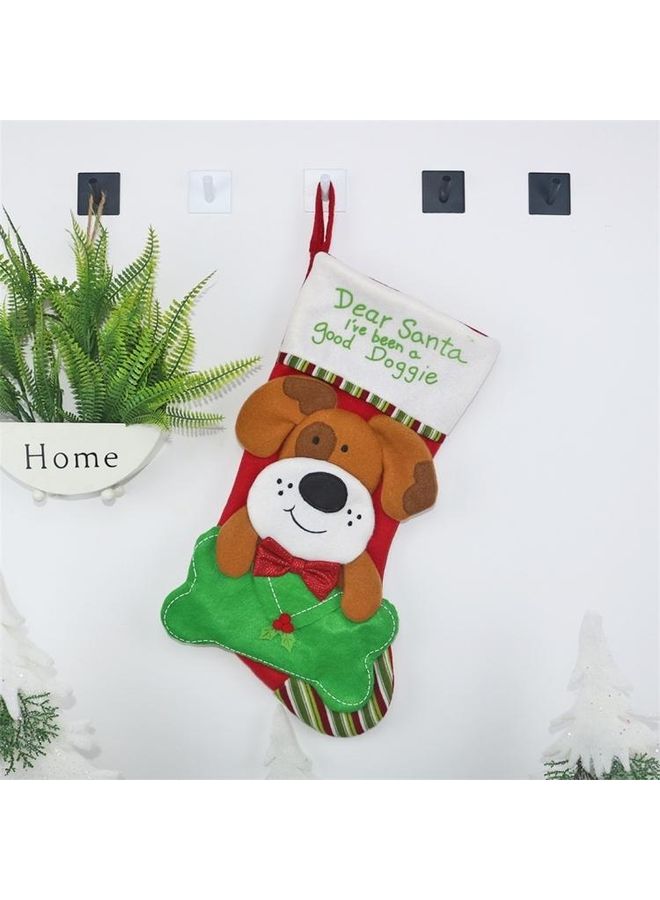 BGM 2-Piece Dog Pattern Christmas Decorative Hanging Pendant Multicolour - Image 4