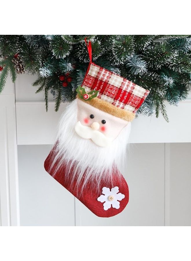 BGM 2-Piece Christmas Decorative Socks Hanging Pendant Multicolour - Image 1