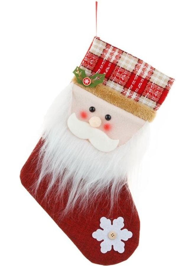 BGM 2-Piece Christmas Decorative Socks Hanging Pendant Multicolour - Image 2