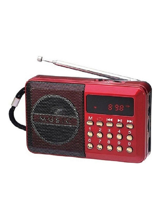 Joc - Portable Fm Radio, Stereo Sound, Strong Pure Signal, Tuned Into A Flash, A Memory, And A Speaker 2724767761087/H011UR Red - Image 1