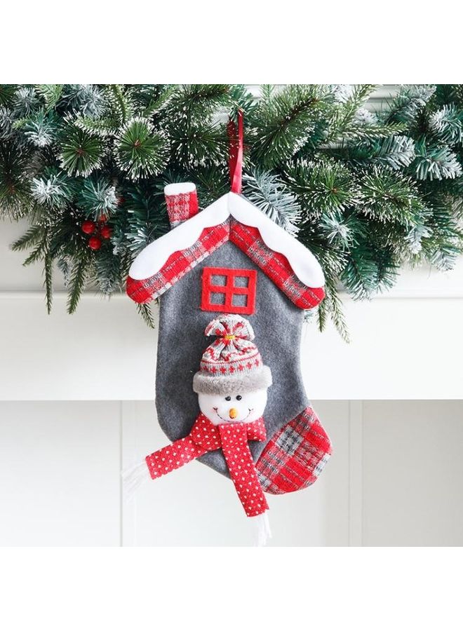 بي جي إم قطعتان من حقيبة هدايا بدلاية زينة على شكل جورب متوسط الحجم متعدد الألوان - Image 1